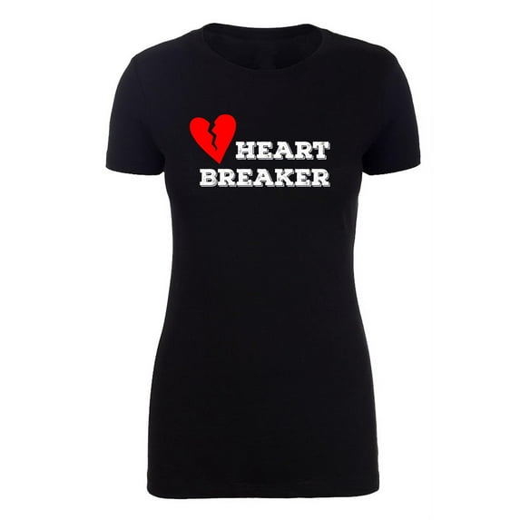 Valentine's Day Heart Breaker T-shirts, Woman's Graphic Tee, Heart Breaker Shirt - Heart Breaker