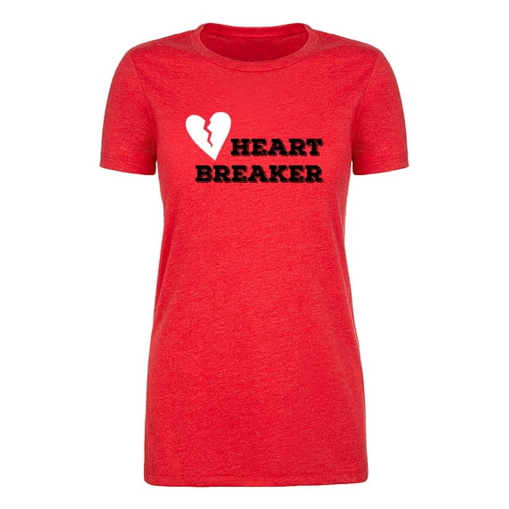 Valentine's Day Heart Breaker T-shirts, Woman's Graphic Tee, Heart Breaker Shirt - Heart Breaker