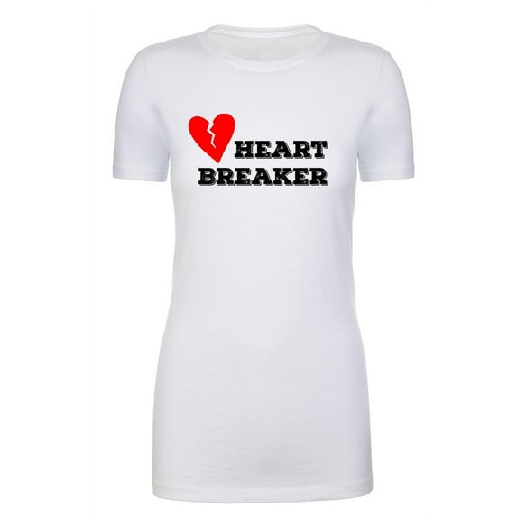 Valentine's Day Heart Breaker T-shirts, Woman's Graphic Tee, Heart Breaker Shirt - Heart Breaker