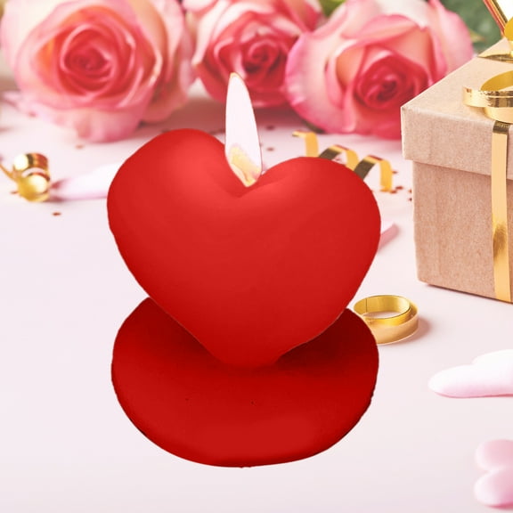 Valentine's Day Heart Candles- Love Heart Shape Scented Candles- Handmade Aromatherapy Candles for Valentine's Day, Wedding, Anniversary, Birthday, Home Decor