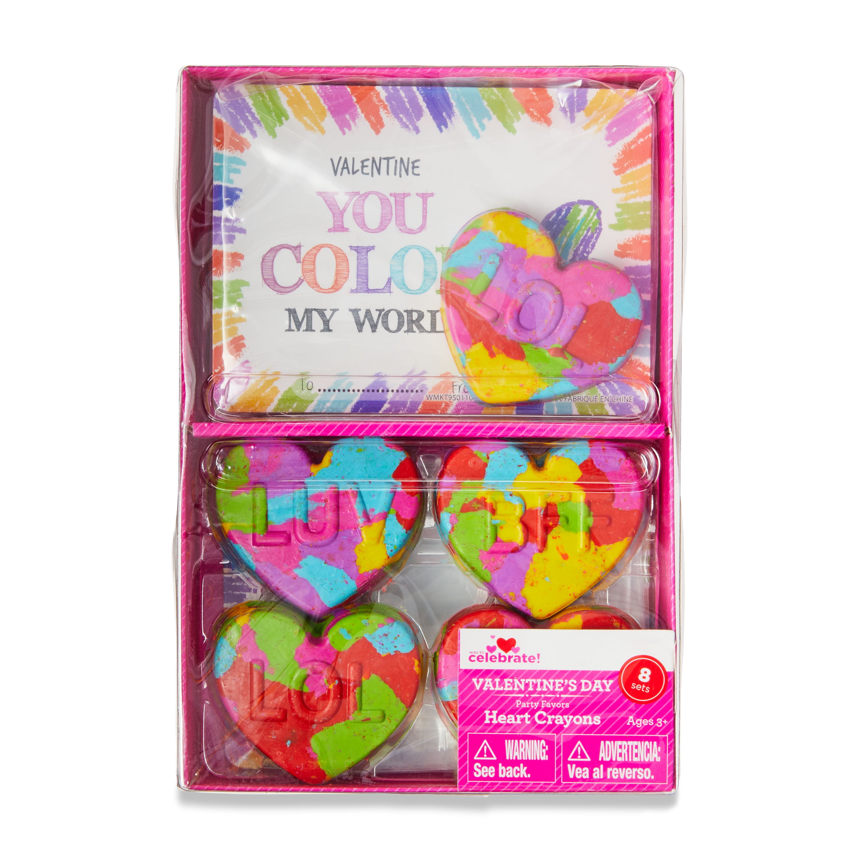 Valentine's Day Heart Crayons Party Favors, 8 Count, by Way To Celebrate