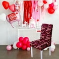 thumbnail image 1 of Valentine's Day Heart Dining Chair Covers,Love Heart Stretch Chair Covers for Mother's Day,Removable Washable Dining Chair Slipcovers for Kitchen Dining Room Hotel Restaurant Wedding, 1 of 7