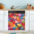 thumbnail image 1 of Valentine's Day Heart Dishwasher Magnet Cover Magnetic Dish Washer Front Door Cover Panel Decal Trimmable Magnet Sticker for Kitchen Appliance 20 x 26 Inch Home Decor, 1 of 5