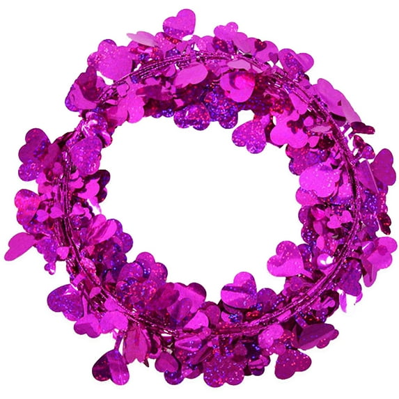 Valentine's Day Heart Garland Party Decor, 1 Piece, For Wedding Celebration, Event Decoration, Home & Office Decorating, Festive Decoration, Party Supplies