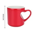 thumbnail image 1 of Valentine's Day Heart Handle Alien Couple Mug, Unique Heat Sublimation Design Ceramic Cup, Expressive Gift for Partners Celebrating Love and Affection on Special Romantic Occasions, 1 of 6