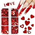 thumbnail image 1 of Valentine's Day Heart Hollow Out Sequins for Nail Enhancement Decoration, 1 of 8