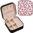 thumbnail image 1 of Valentine's Day Heart Jewelry Box for Teens Girls Women Birthday Christmas Gift, Portable PU Leather Jewelry Storage Box Mini Travel Jewelry Case for Necklace, Earrings, Rings, Bracelet, 1 of 7