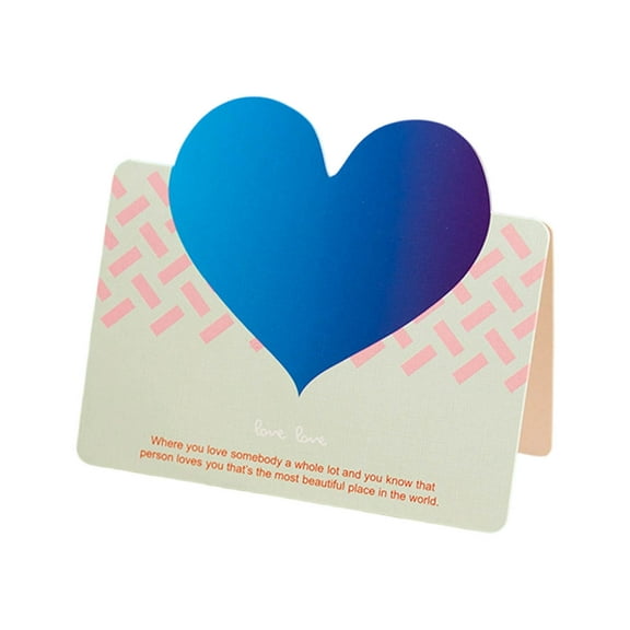 Valentine's Day Heart Paper Engraved Greeting Card Birthday Surprise Greeting Card Retro Holiday Message Wishes Card Greeting Card