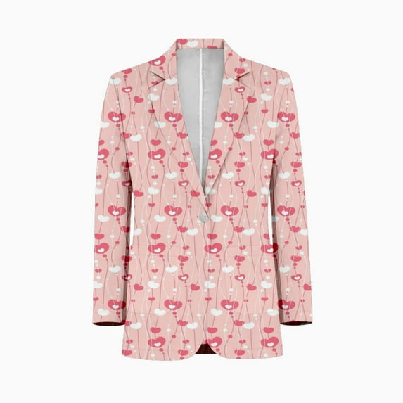 Valentine's Day Heart Pattern Mens Suits Shawl Collar Slim Fit Suit Mens Groom Jacket Tuxedos for Wedding Dress Evening