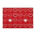 thumbnail image 1 of Valentine's Day Heart Placemat Table Mat Seasonal Table Mats for Party Kitchen Dining Decoration, 1 of 6