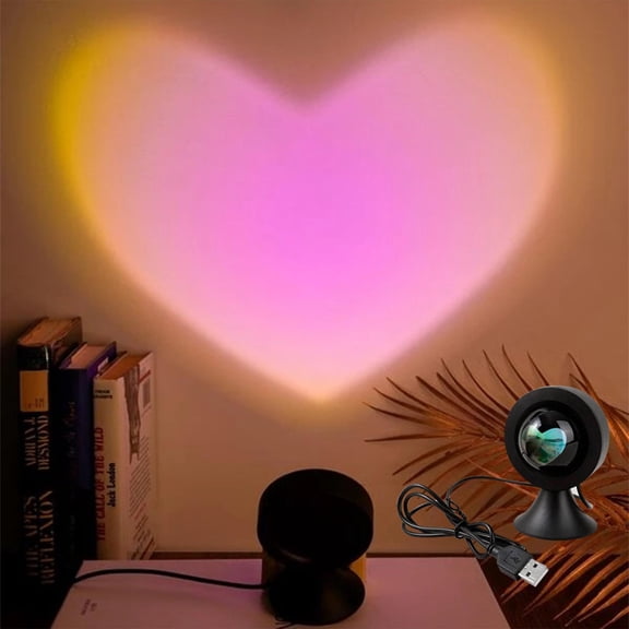Valentine's Day Heart Projector Lights Projection Led Night Light Special Night Heart Projection Lamp Decoration USB Powered Decor Lamp Red Heart Projector Lights Gifts