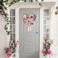thumbnail image 1 of Valentine' s Day Heart Rose Wreath, 15.75 Inchn Artificial Foam Rose Front Door Wreath, Easy-hang Valentine' s Rose Wreath, Romantic Wedding Rose Heart Decor for Wall, Front Door, 1 of 5