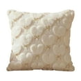 thumbnail image 1 of Valentine's Day Heart Shaped Faux Fur Pillow, 20X20 Inch Faux Rabbit Fur Decorative Cushion, Soft Bed And Sofa Throw Pillow - Heart - Shaped Design, No Insert, Plush And Cozy Faux, 1 of 6