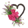 thumbnail image 1 of Valentine's Day Heart Shaped Flower Wreath, Hand Woven Simulation Floral Door Hanging, Holiday Front Door Decor, Anniversary Wedding Gift for Couples, Beautiful Home Decor for Indoor and Outdoor, 1 of 9