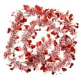 thumbnail image 1 of Valentine's Day Heart Shaped Metallic Streamer, 2 Meters Bendable Twisted Ceiling Decoration, Reusable Party Hanging Decor, Versatile for Walls Doors Fireplaces Tree Decor, Red Celebration Supplies, 1 of 5
