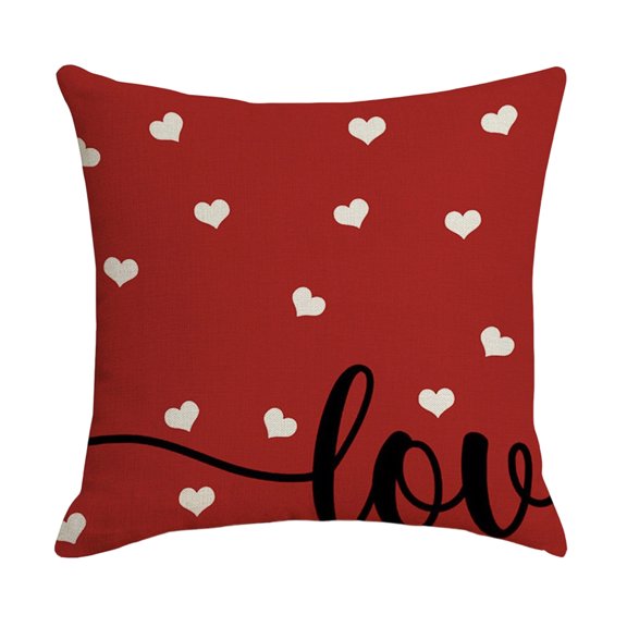 Valentine's Day Heart-Shaped Pillowcase, 45×45Cm Decorative Cushion Cover, Home Valentine's Day Ornament