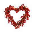 thumbnail image 1 of Valentine's Day Heart Shaped Red Berry Wreath Red Garland Decor For Home Door Valentine's & Love, B, 1 of 8