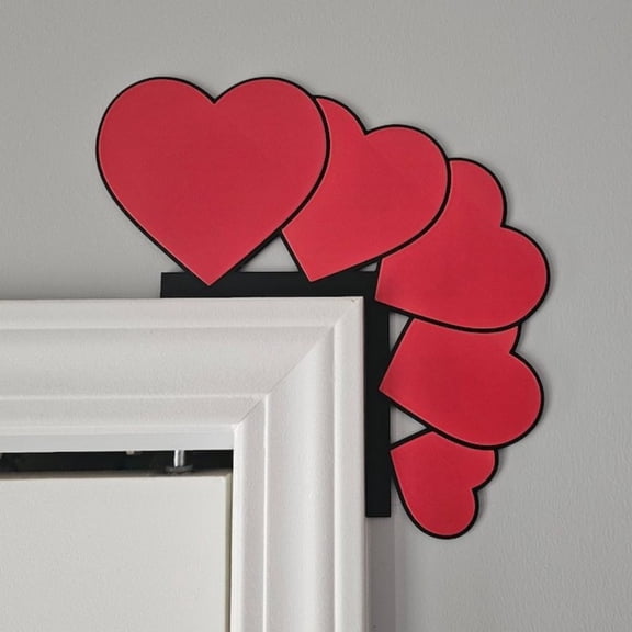 Valentine's Day Heart - Shaped Wooden Door Frame Corner Decoration - Create a Romantic Ambiance