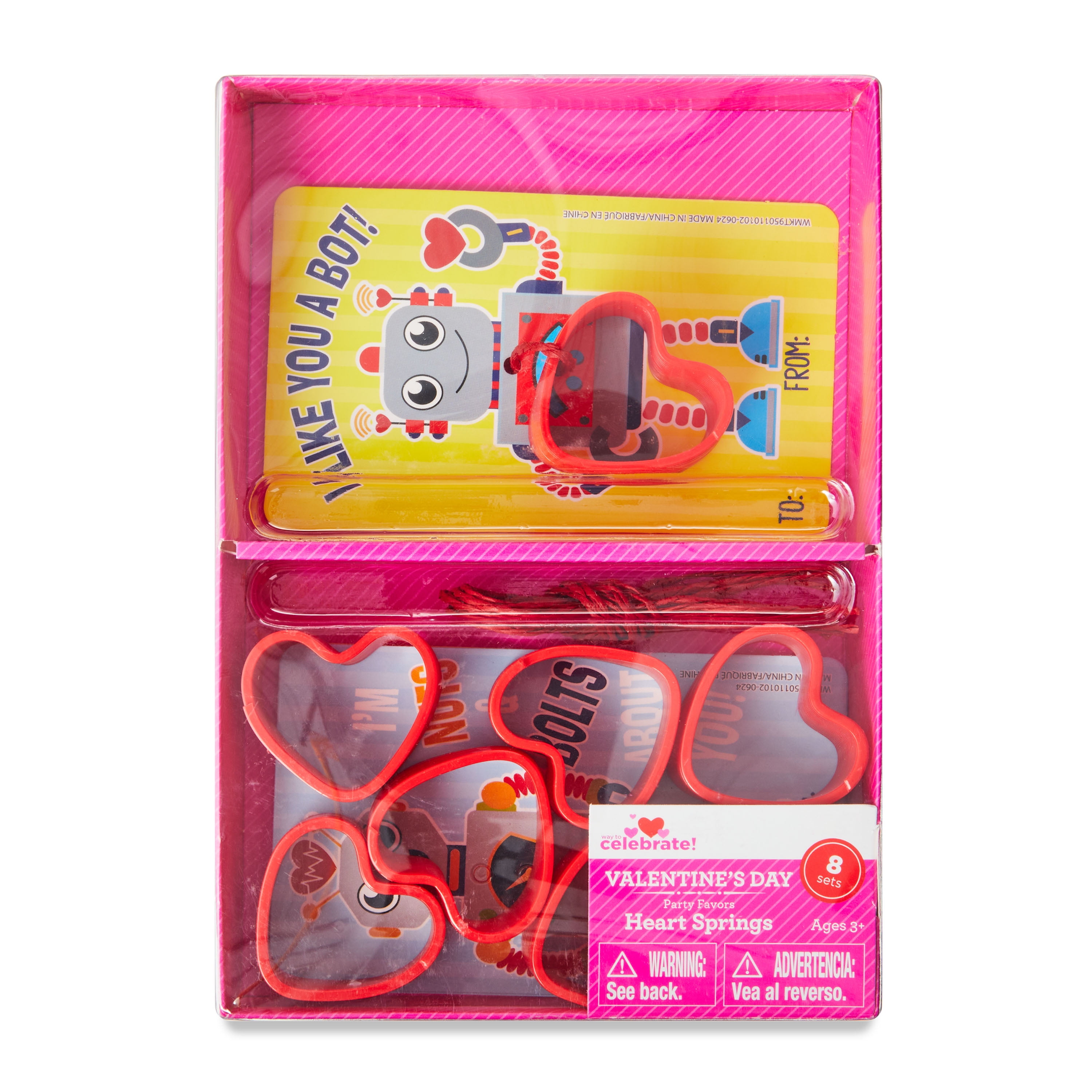 Valentine's Day Heart Springs Party Favors, 8 Count, by Way To Celebrate