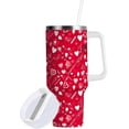 thumbnail image 1 of Valentine''s Day Heart Stainless Steel Vacuum Insulated Tumbler Superior 40oz Drinking Cup with Lid and Handle,Insulated Cup Water Bottle for Water Coffee 21342975, 1 of 6