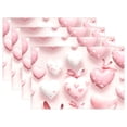 thumbnail image 1 of Valentine's Day Hearts Balloons 12×18 inch Placemats Heat Resistant Washable Foldable Rectangular Placemats Set Decoration Indoor Outdoor for Kitchen Dining Table 4PCs, 1 of 8