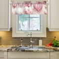 thumbnail image 1 of Valentine's Day Hearts Balloons Curtain Valances Farmhouse Design Window Treatment Decor Blackout Rod Pocket for Windows Living Room Kitchen 54" x 18", 1 of 5