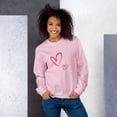 thumbnail image 1 of Valentine's Day Hearts Gift Unisex Sweatshirt (Light Pink, 3XL), 1 of 2