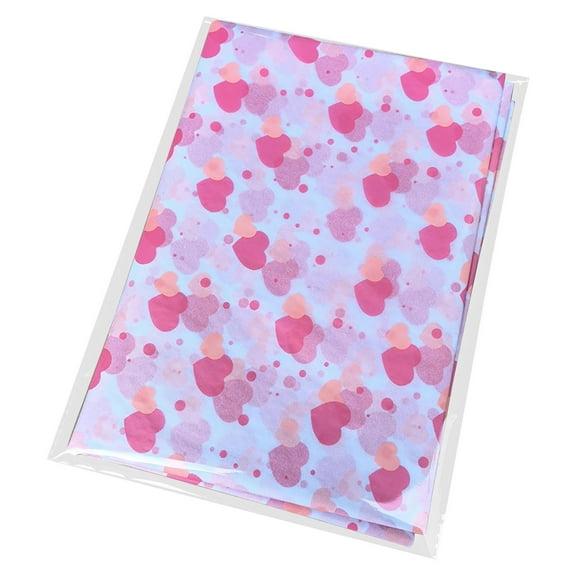 Valentine's Day Hit Heart-Printed Tissue Paper 50x35cm Bouquet Wrapping Paper Couple Floral Romantic Gift Wrapping Paper