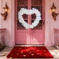 thumbnail image 1 of Valentine's Day Home Decor Heart Shaped Wreaths for Front Door Valentine's Day Gift Wreath with Light Valentine Day Wreath Valentine Decor, 1 of 6