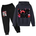 thumbnail image 1 of Valentine's Day Hooded Printed Long Sleeved Suit Juniors Clothes for Teen Girls, 1 of 3