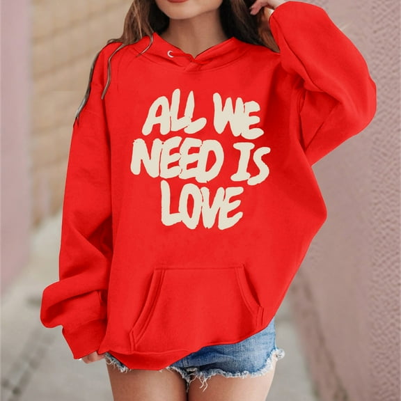 Valentine's Day Hoodies for Teen Girl Hoodies Love Print Oversized Hoodie Girls Casual Long Sleeve Loose Pullover Cool Sweatshirt Sweatshirts for Girls 3T