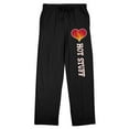 thumbnail image 1 of Valentine's Day Hot Stuff Men's Black Sleep Pajama Pants, 1 of 7