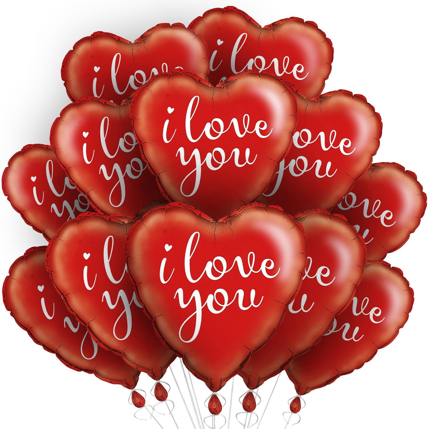 Valentine's Day I Love You Heart Shaped Foil Party Balloon 18 ...