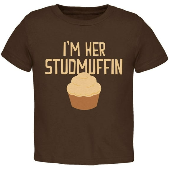 Valentine's Day I'm Her Studmuffin Brown Toddler T-Shirt - 3T
