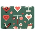 thumbnail image 1 of Valentine's Day Indoor Carpet Kitchen Rug Office Mat - Polyester Non-Slip Machine Washable, 1 of 6
