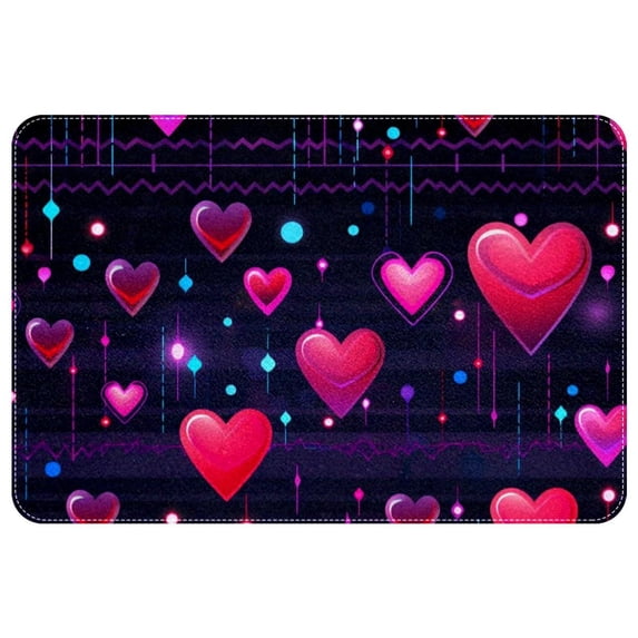Valentine's Day Indoor Rug Outdoor Carpet Door Rug Polyester Non-Slip Machine Washable Bath Mats