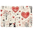 thumbnail image 1 of Valentine's Day Indoor Rug Outdoor Carpet Door Rug Polyester Non-Slip Machine Washable Bath Mats, 1 of 6