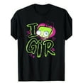thumbnail image 1 of [Valentine's Day] Invader Zim Valentine's Day I Love Gir T-Shirt | Unisex | 100%Cotton | Slight Stretch, Slightly Elastic | Casual Outdoor | Valentine's Day | Unisex Cotton Casual, 1 of 6