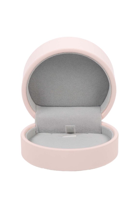 Valentine's Day Small Round Jewelry Box Clamshell Case for Pendant Storage and Presentation