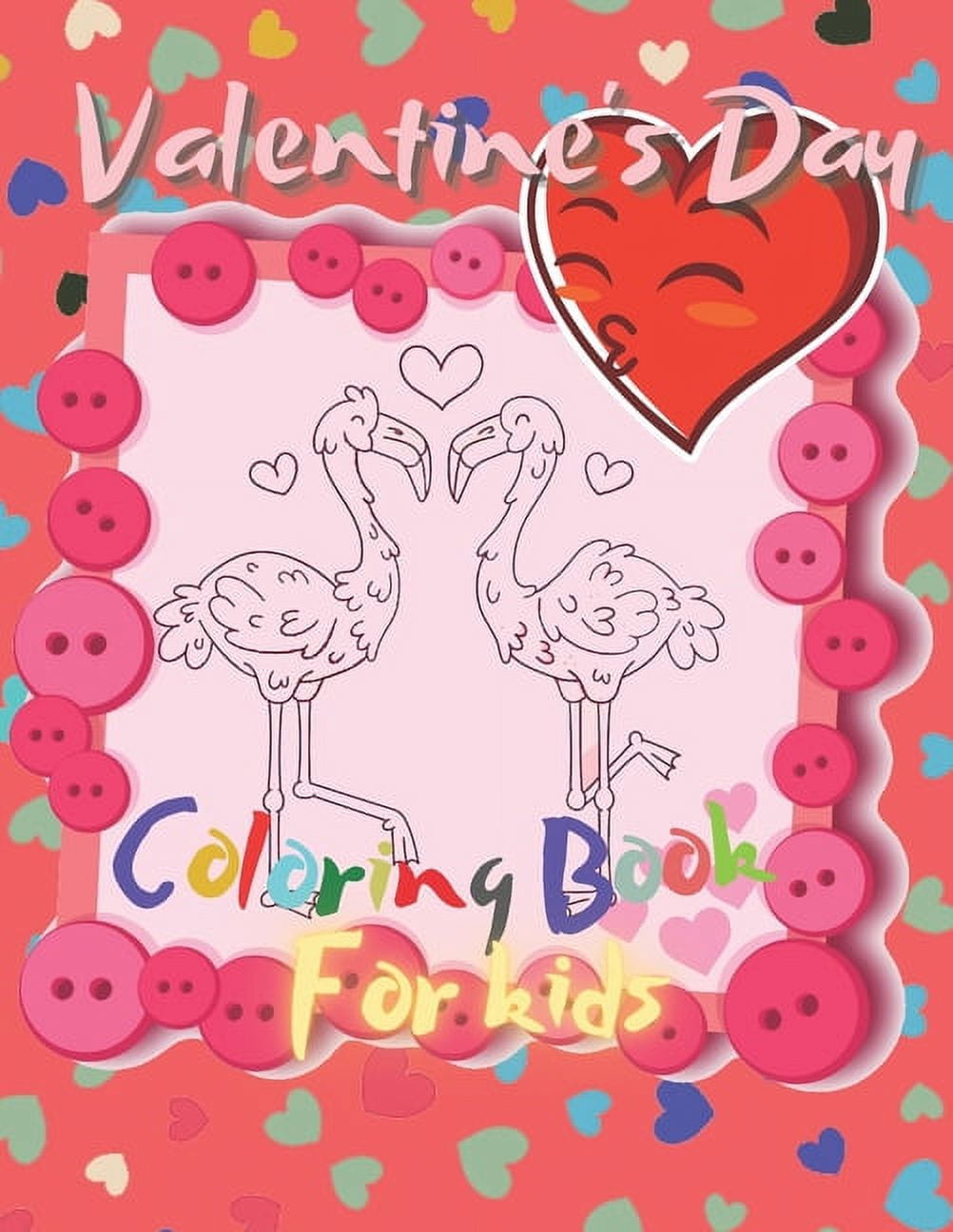 Valentine's Day for Kids Coloring Book: Fun Valentines Coloring Pages ...