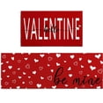 thumbnail image 1 of Valentine''s Day Kitchen Rugs and Mats, Hello Valentine Kitchen Mats 2 Pieces Happy Valentines Day Kitchen Rugs Farmhouse Love Valentines Day Decorations Rugs 17 X 30 inch -17 X 47 inch, 1 of 6