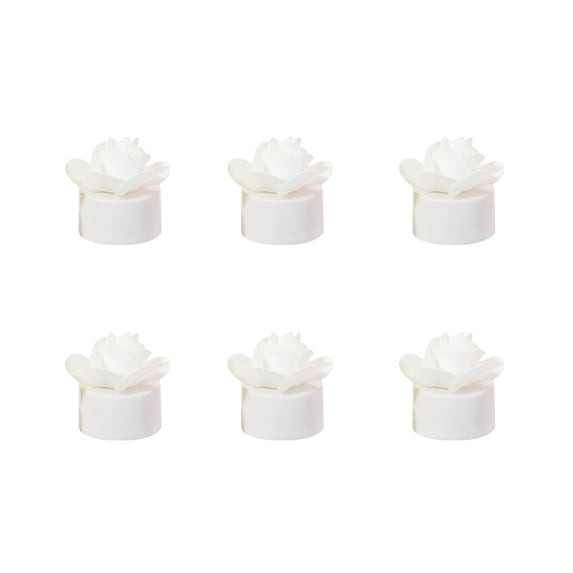 Valentine's Day LED Electronic Rose Candle Set of 6 Flameless Romantic Light with Realistic Flame Effect Battery Operated for Bedroom Decor Proposal Night Light