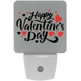 thumbnail image 1 of Valentine's Day LED Square Night Lights - Bright and Compact Bedroom or Bathroom Lighting Solution with Auto on/Off Sensor - Set of 2 Square Shaped Nightlights, 1 of 6