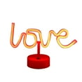 thumbnail image 1 of Valentine's Day LOVE Letter Light, 7.87"x13" USB Powered Neon Sign with Round Base, Colorful Romantic Decoration for Home and Party, 1 of 6