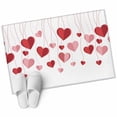 thumbnail image 1 of Valentine's Day Large Area Rugs for Bedroom Living Room, Soft Non Slip Carpet Bedside Rug, Pink Red Love Sweet Falling Heart Romantic Rectangular Floor Cover Kitchen Accent Rug 2'x3' for Office, 1 of 9