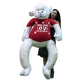 thumbnail image 1 of Valentine's Day Large Stuffed Animal 6 Foot Giant Stuffed White Valentine Gorilla Wears T-Shirt that Reads Hunky Chunky Love Monkey, Huge Plushie by Big Plush Packed in Big Box Ready to Hug, 1 of 10