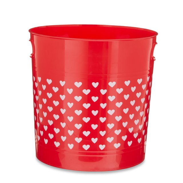 Valentine's Day Large White Plastic Ice Bucket, by Way To Celebrate