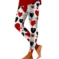 thumbnail image 1 of Valentine's Day Leggings for Women Printed Lifting Fitness Exercise Plus Size Slim Fit Full Length Yoga Tights Pants, 1 of 5