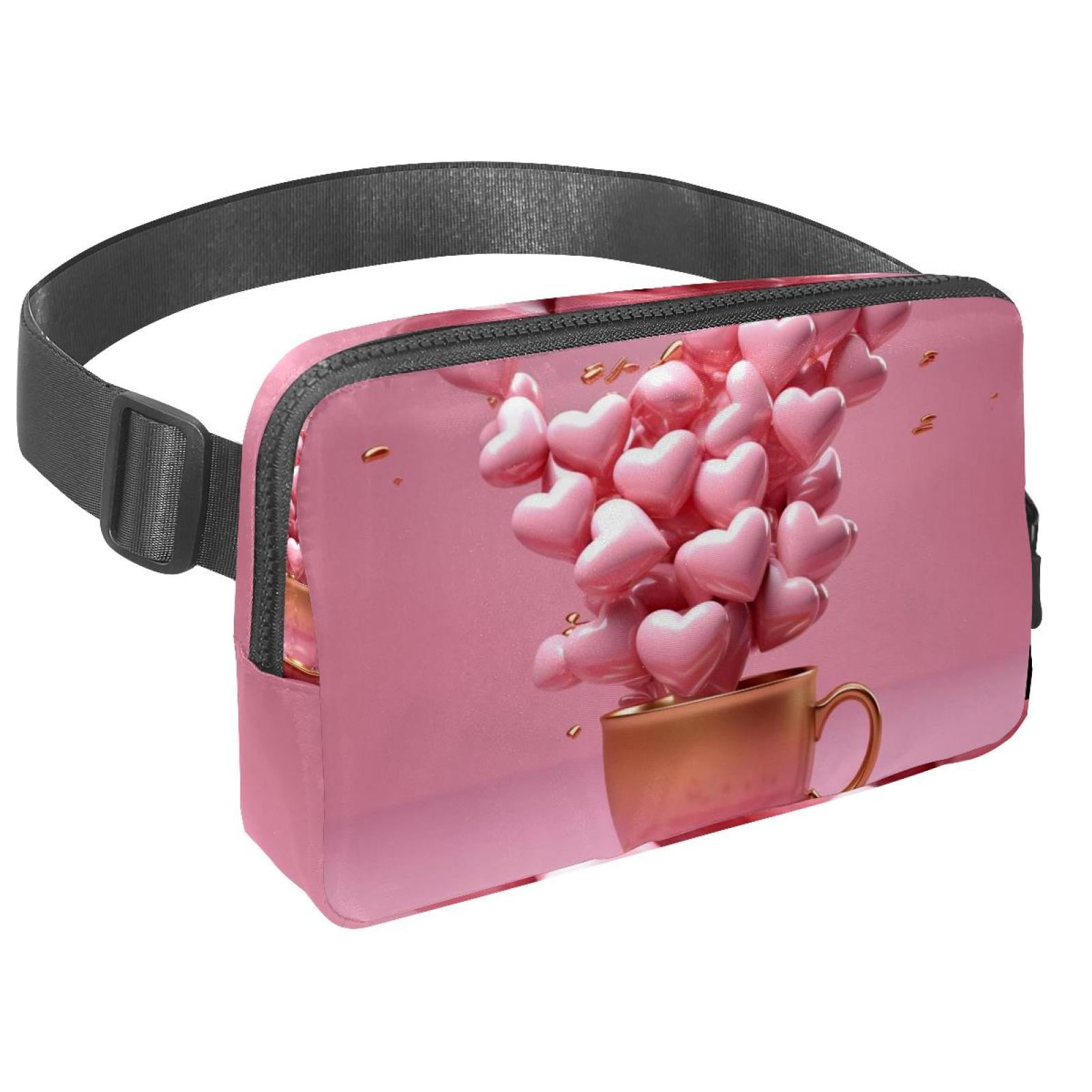 Valentine's Day Lightweight Adjustable Belt Bag with Extension Strap - Unisex Running Waist Bag