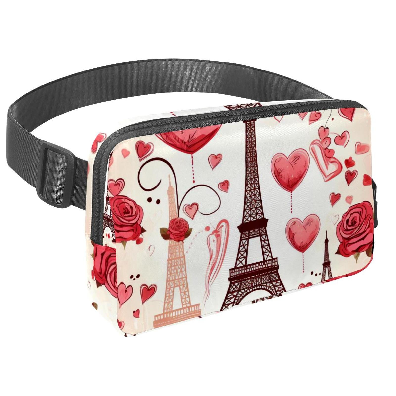 Valentine's Day Lightweight Adjustable Running Belt with Extension Strap - Unisex Fanny Pack Belt Bag